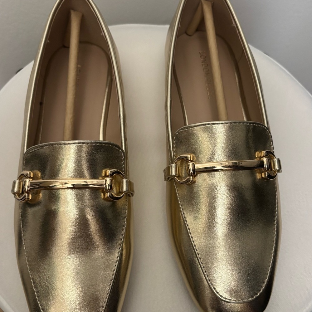 Gold Loafers for Women